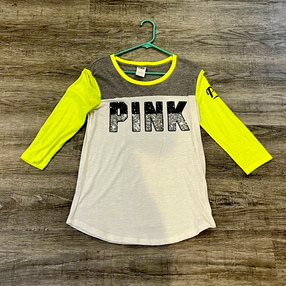 PINK Victorias Secret baseball tee